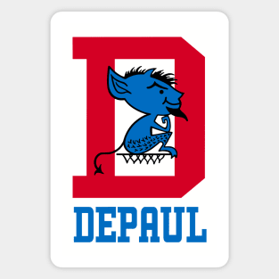 Classic DePaul design with mascot and traditional D Magnet